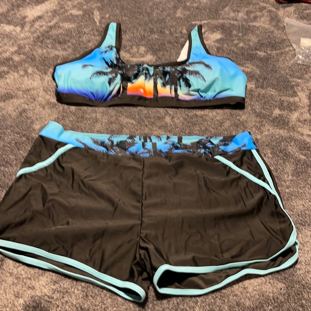 Modilly palm tree bathing suit